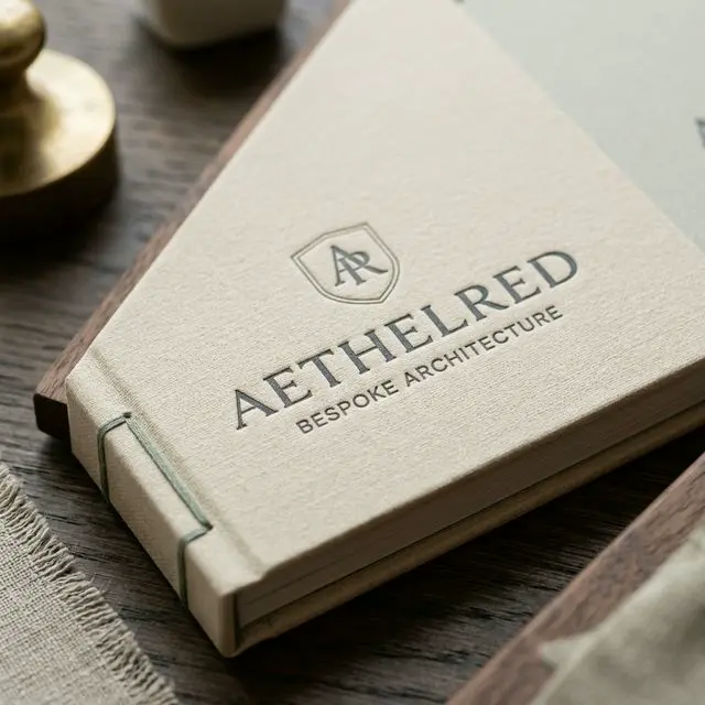 Folleto premium con textura