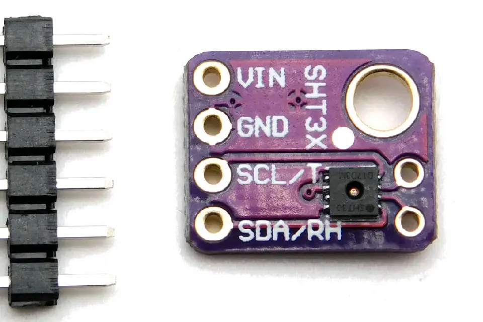 Módulo STH31 conectado a una placa ESP32