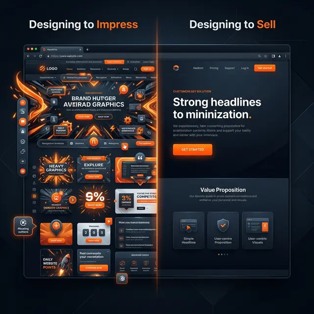 Diseño para vender vs diseño para impresionar